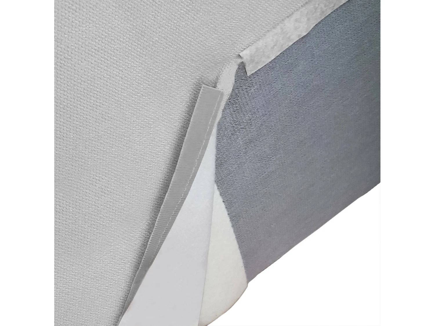 Canapé fixe Dlorenz, canapé modulable 2 places avec péninsule droite, 100% Made in Italy, Canapé moderne en tissu, 220x170h70 cm, Gris