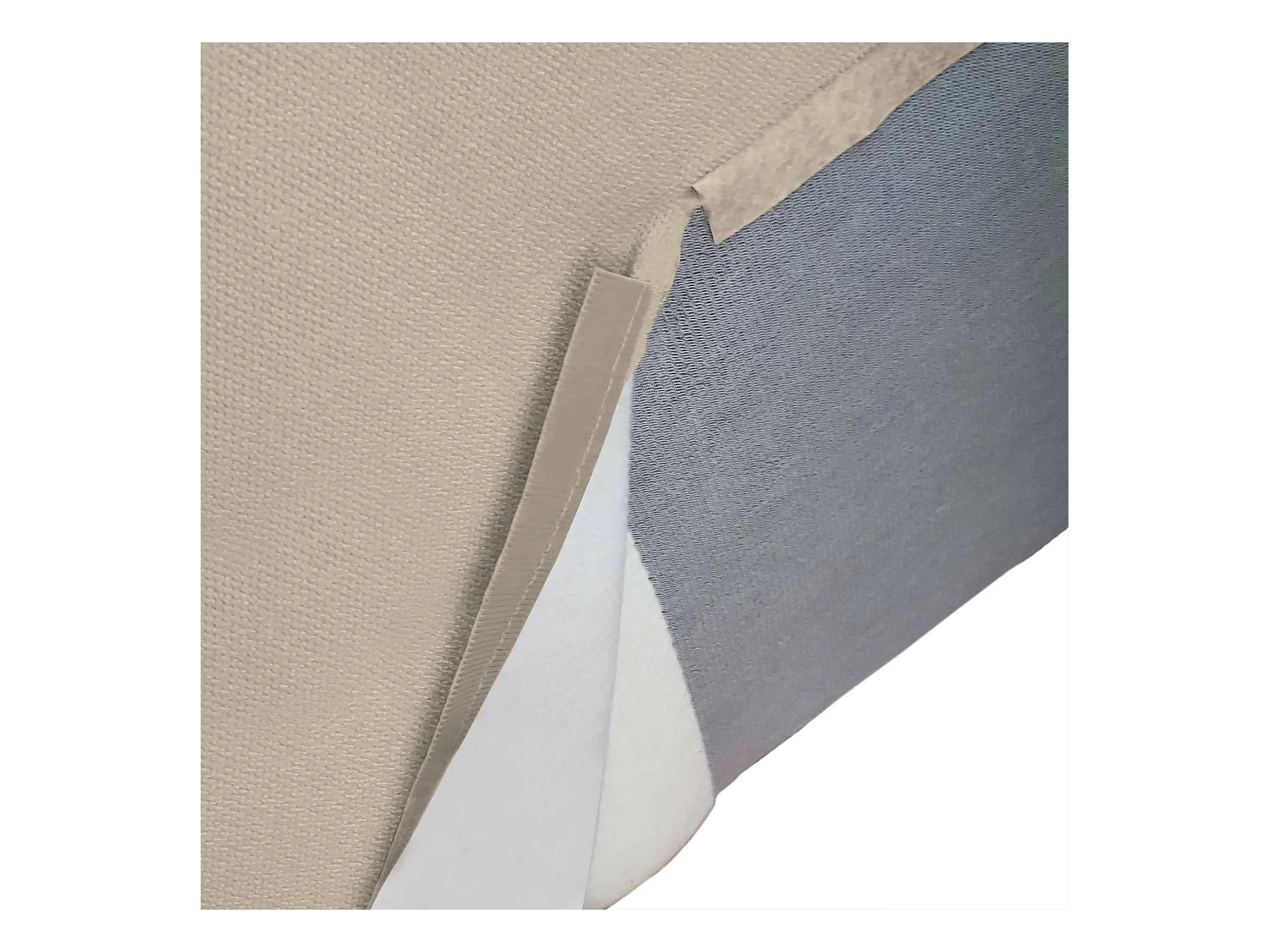 Canapé fixe Dcagnan, Grand canapé modulable 2 places avec péninsule gauche, 100% Made in Italy, Canapé moderne en tissu, 240x170h70 cm, Taupe