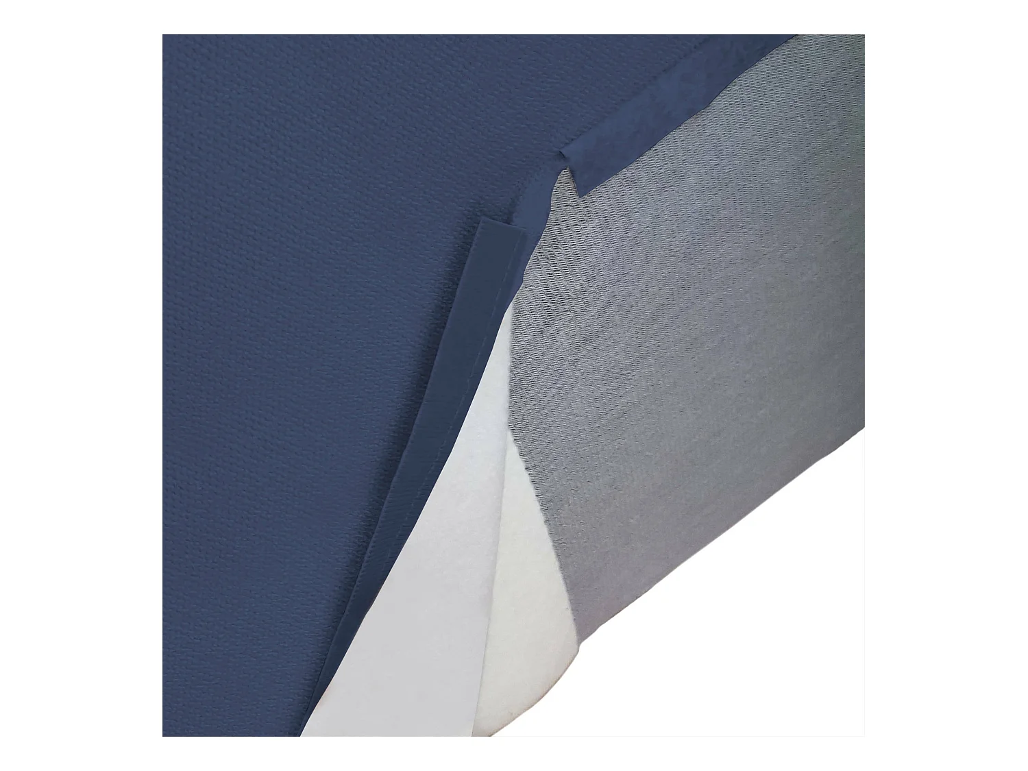Talamo Italia - Divano fisso con penisola Amuleto, Cm 220x170h70, Blu