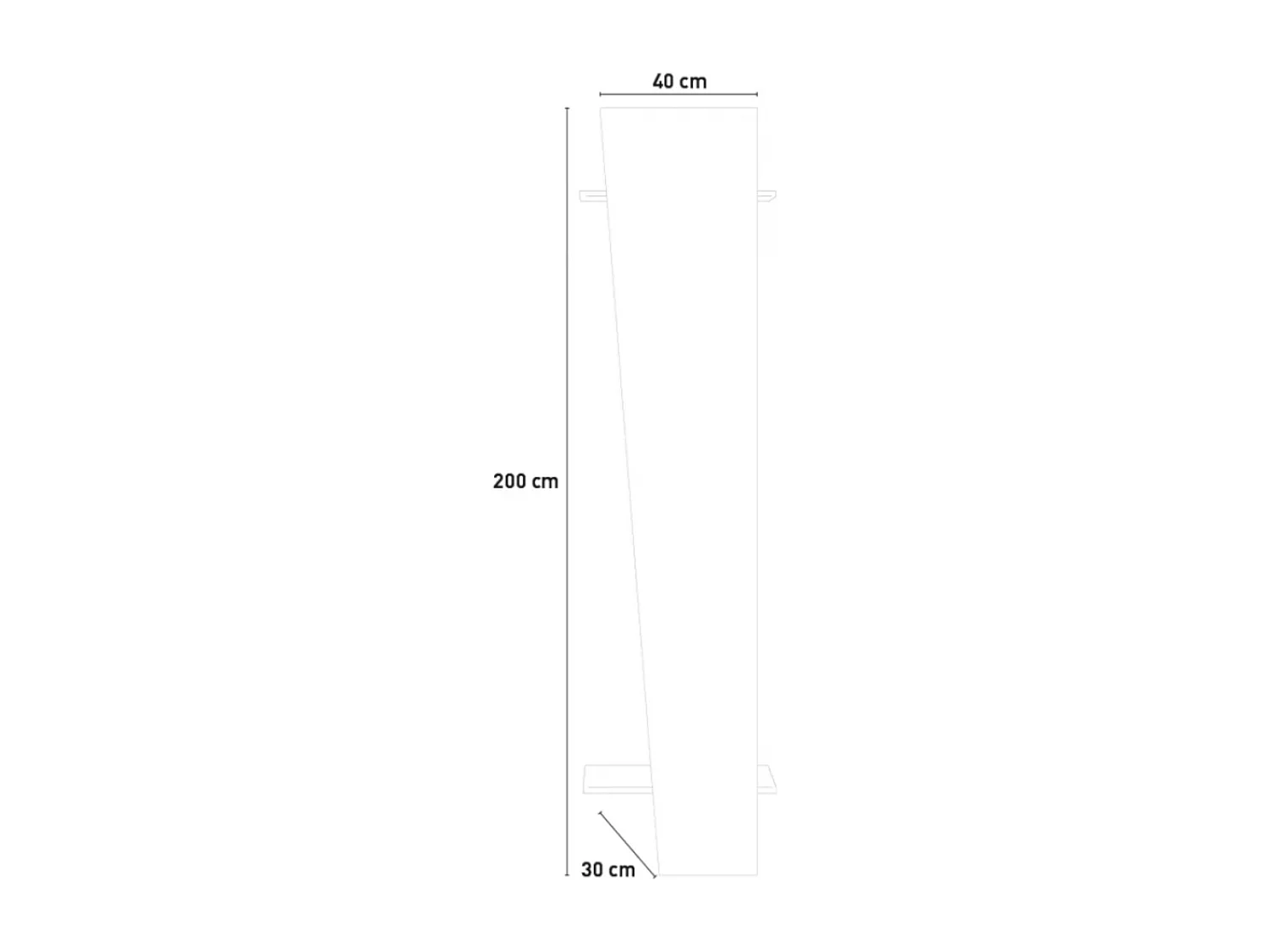 Meuble d'entrée Dmasell, entrée multifonction moderne, casier polyvalent pour hall d'entrée, 100% Made in Italy, 50x30h200 cm, Anthracite