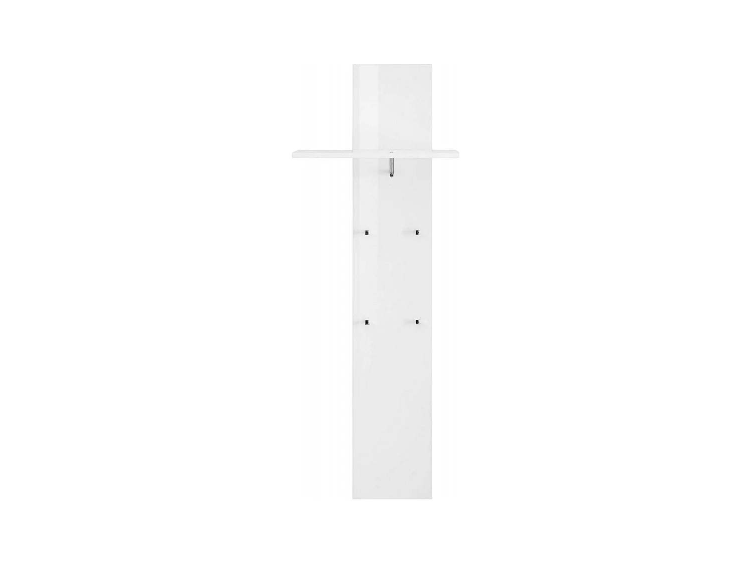 Mobilier d'entrée Dlentin, Entrée multifonction moderne, Casier polyvalent pour hall d'entrée, 100% Made in Italy, 50x27h140 cm, Blanc brillant