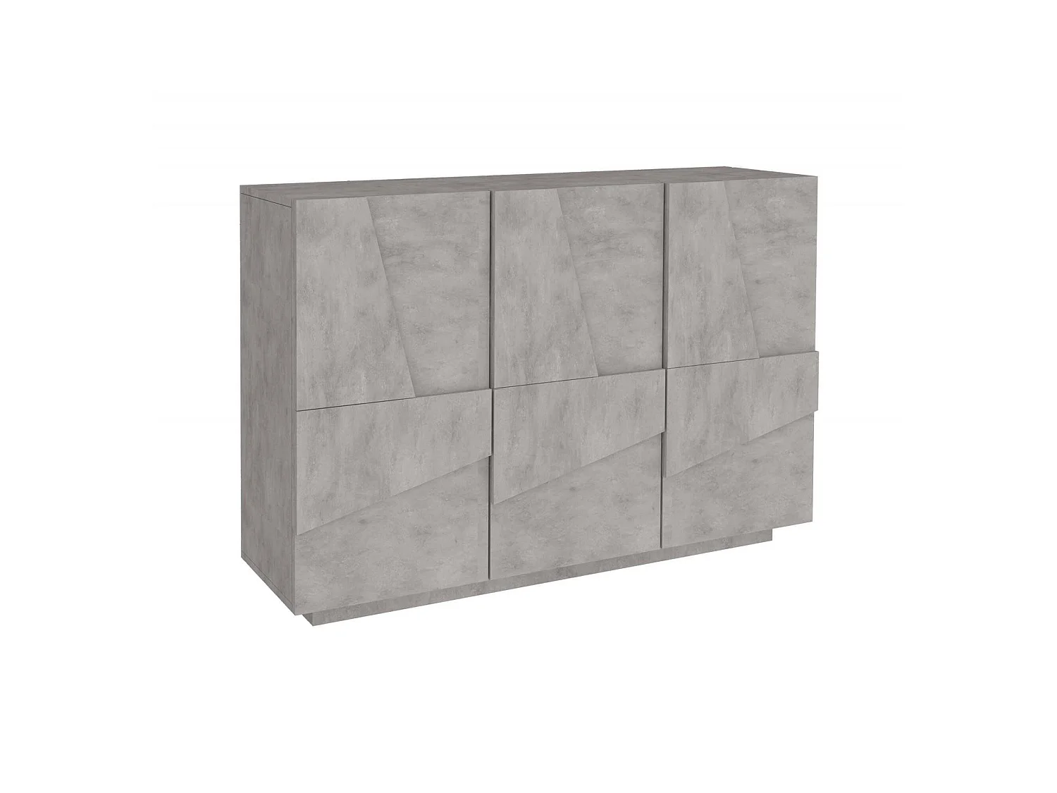 Móveis de entrada Dcircat, Entrada multifuncional moderna, Armário multiuso para hall de entrada, 100% Fabricado na Itália, 121x38h86 cm, Cimento