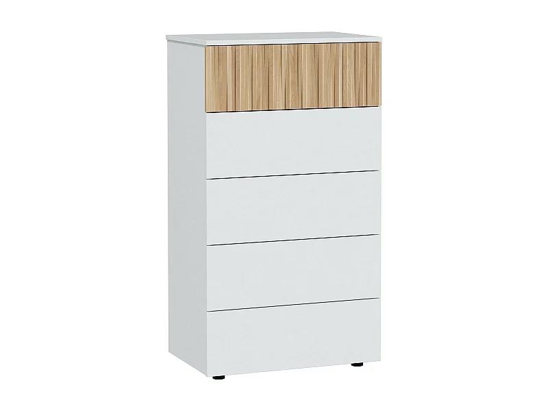 Cassettiera Asiatica, 5 Cassetti, 40x61x109h cm Bianco