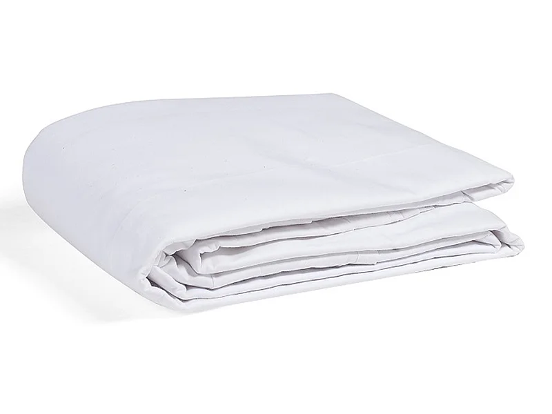 Drap housse blanc pour canapé lit bonnet 15 cm 115x185