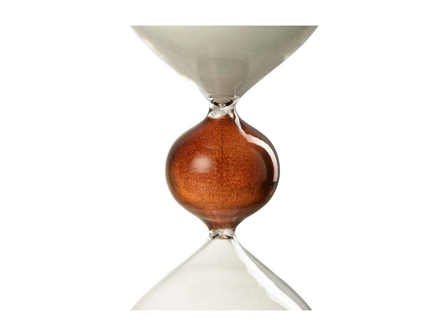 Sablier Design en Verre "Temps" 23cm Blanc