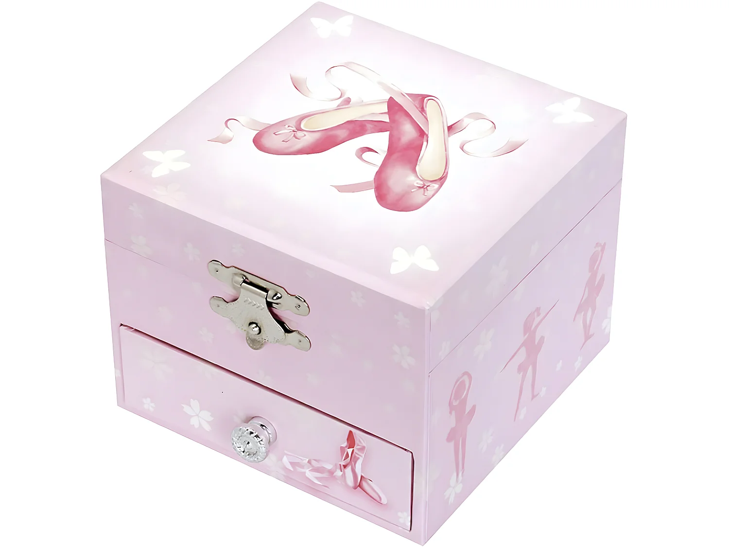 Coffret à bijoux musical Danseuse Ballerine  - Phosphorescent