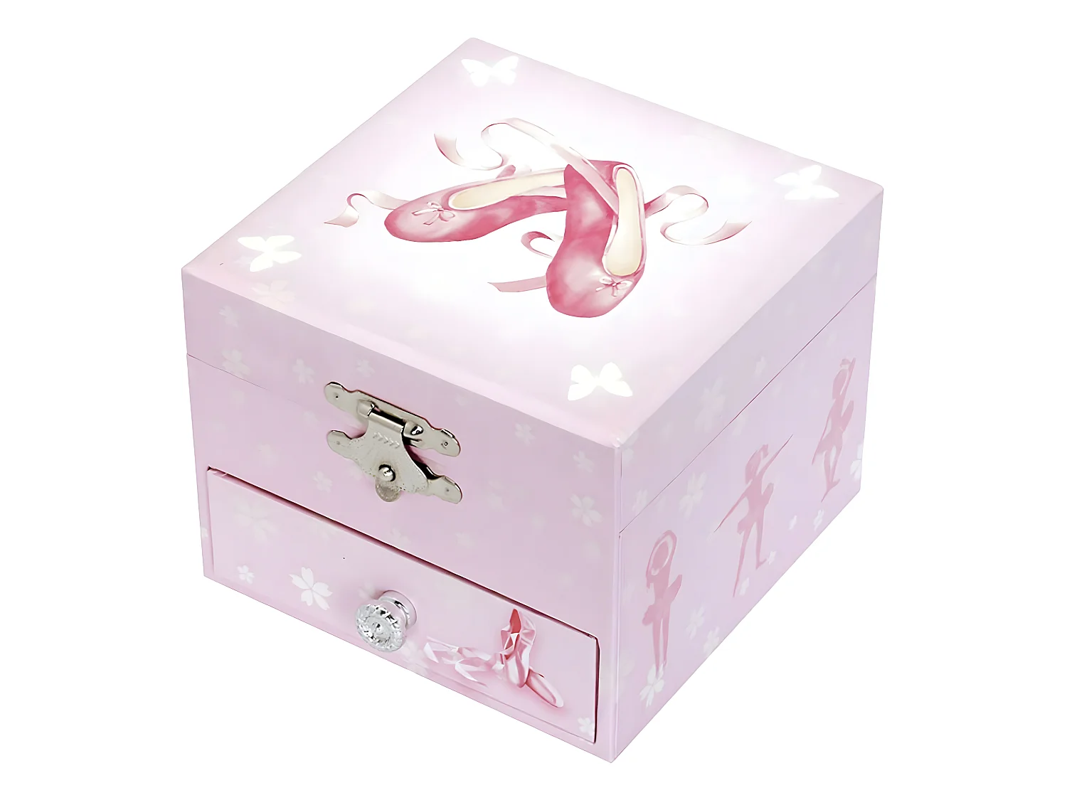 Coffret à bijoux musical Danseuse Ballerine  - Phosphorescent