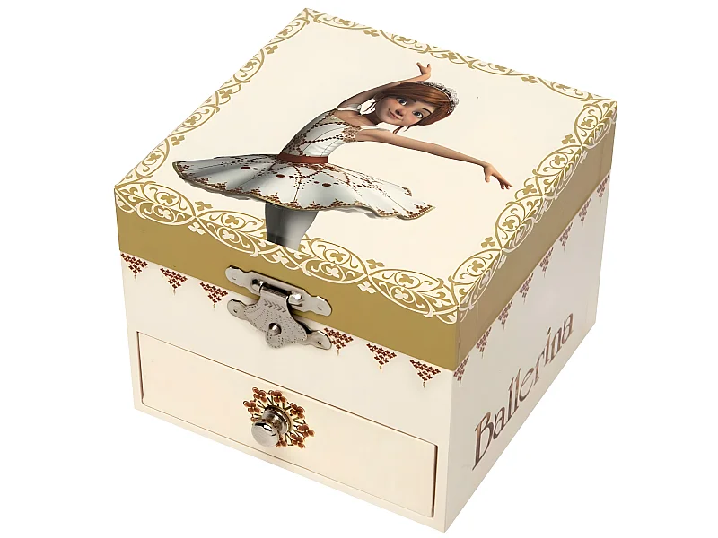 Coffret à bijoux musical Ballerina  - Phosphorescent