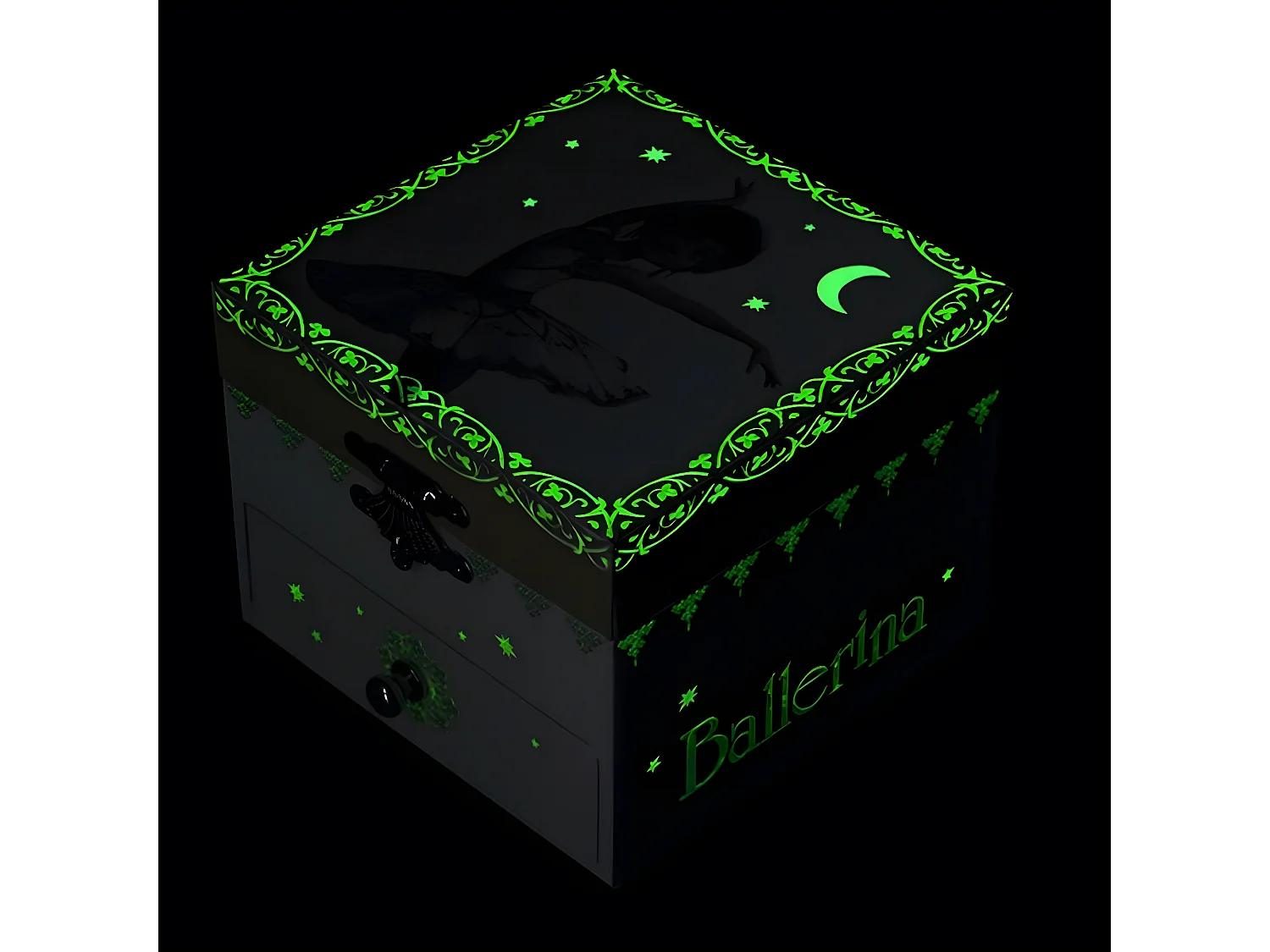 Coffret à bijoux musical Ballerina  - Phosphorescent