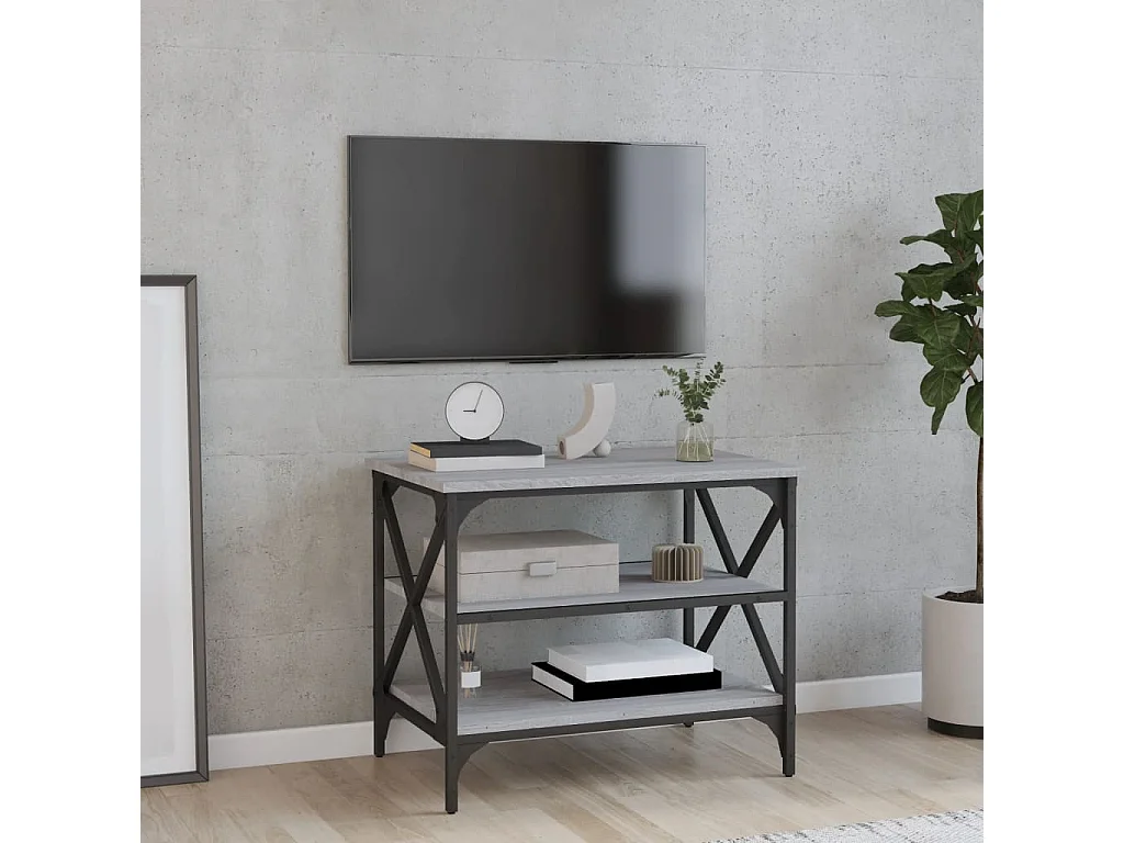 Meuble TV Sonoma gris 60x40x50 cm Bois d'ingénierie