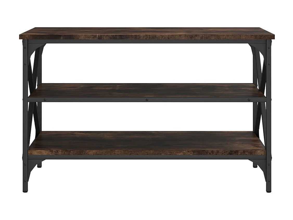 Meuble TV Chêne fumé 80x40x50 cm Bois d'ingénierie