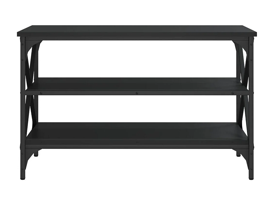 Meuble TV Noir 80x40x50 cm Bois d'ingénierie