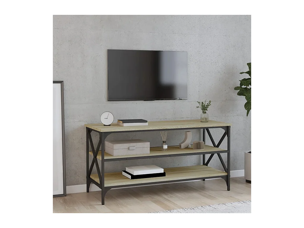 Meuble TV Chêne sonoma 100x40x50 cm Bois d'ingénierie