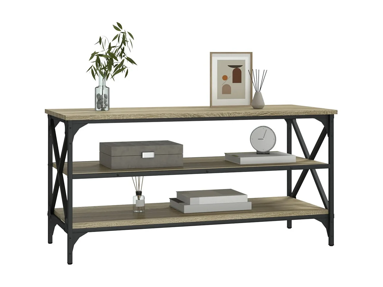 Meuble TV Chêne sonoma 100x40x50 cm Bois d'ingénierie