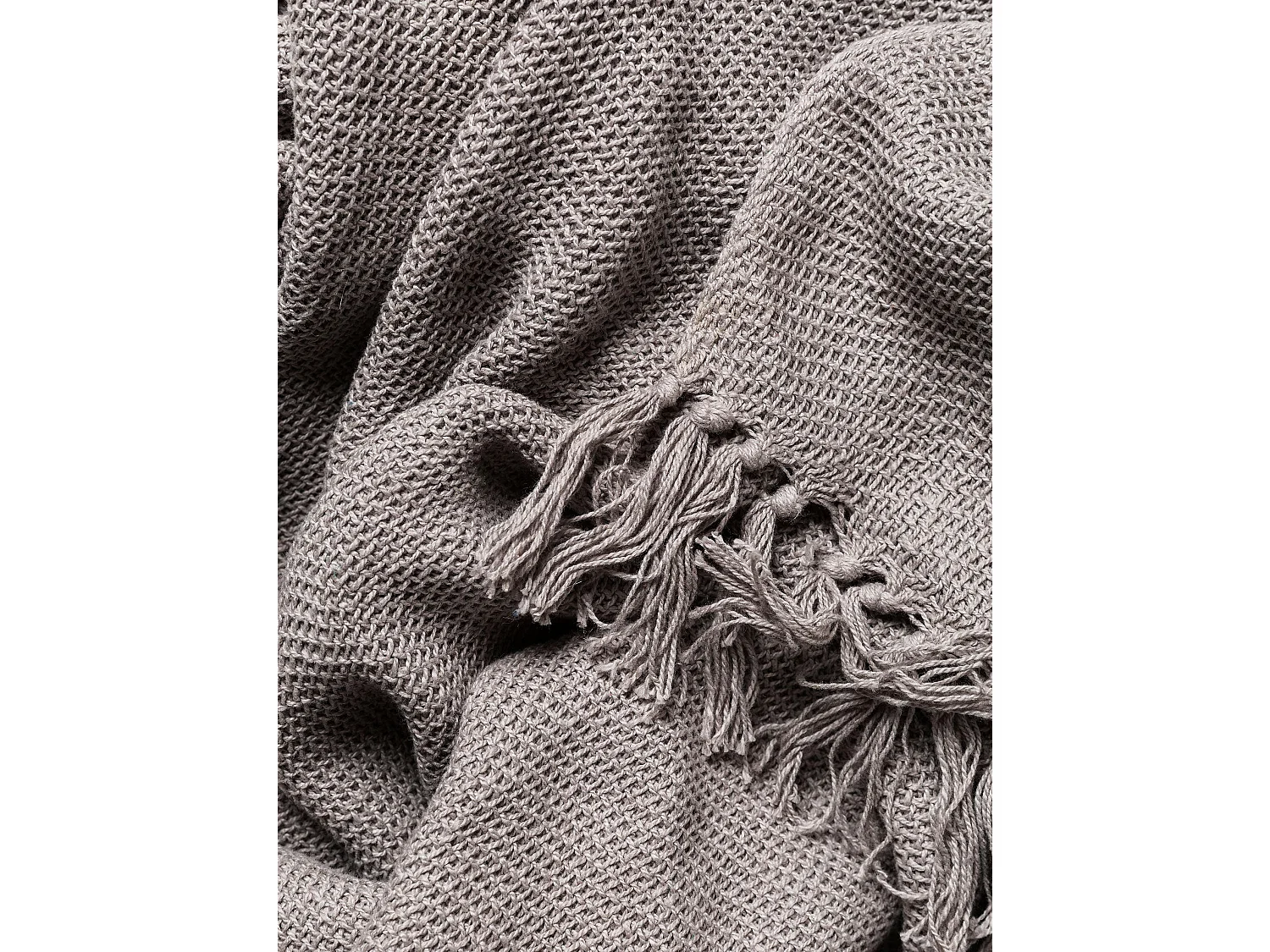 Couverture en coton Ezra Gris 125x150 cm