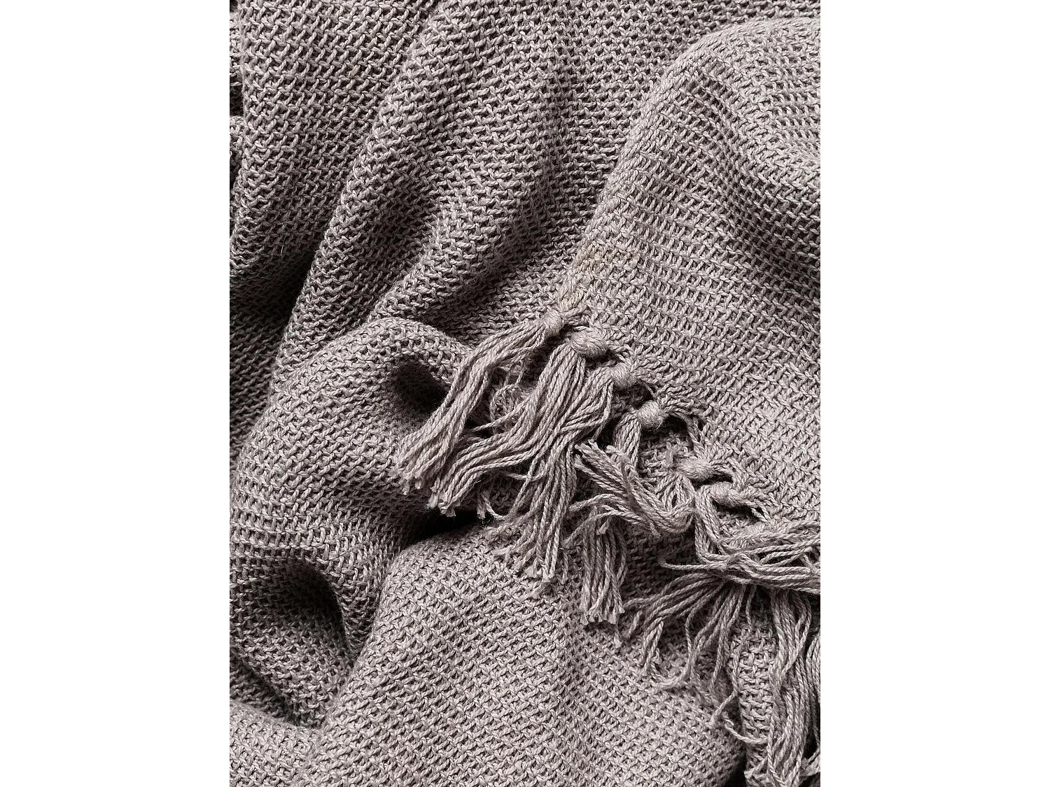 Couverture en coton Ezra Gris 125x150 cm