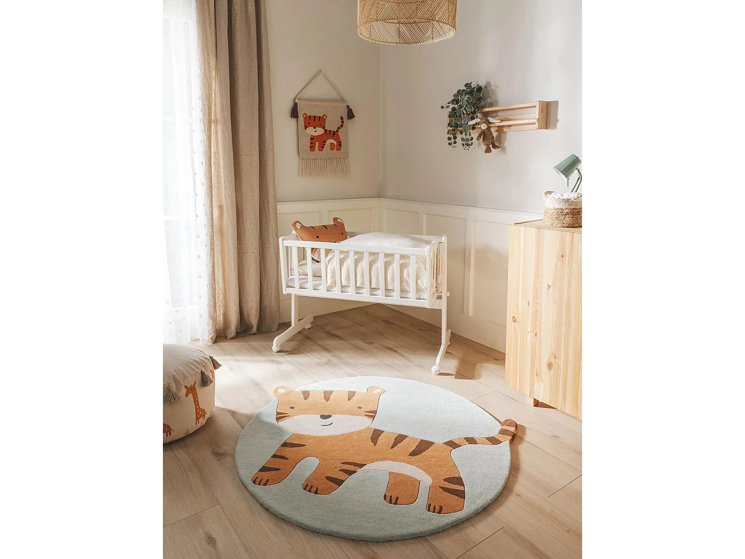 Tapis enfant Savannah Multicouleur 115x120 cm