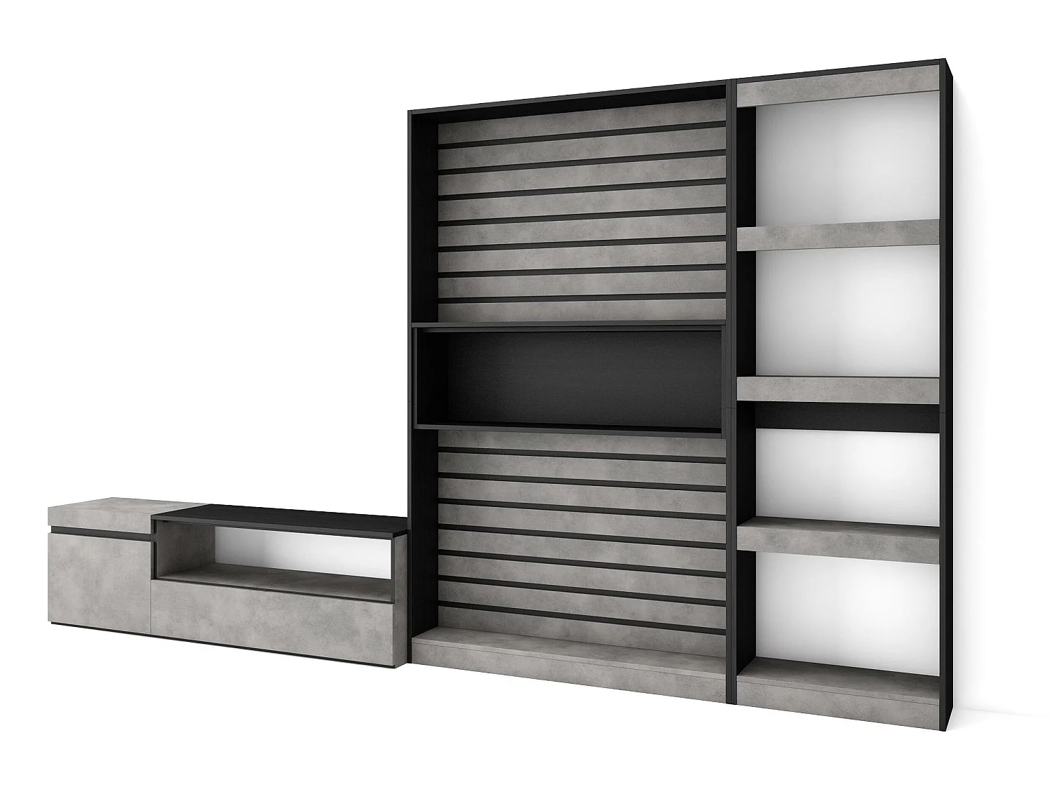 Meubels voor woonkamer, 320x186x35cm, TV-Tafel, Cement