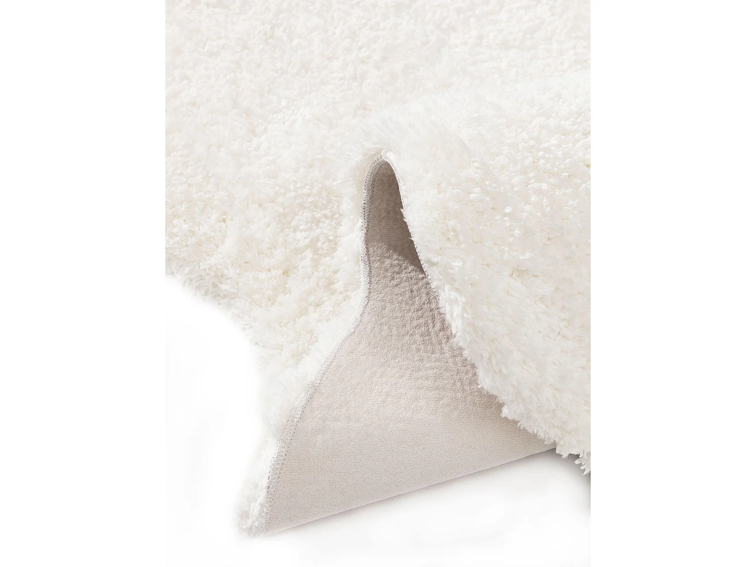 Tapis à poils longs Cloudy Crème 60x170 cm