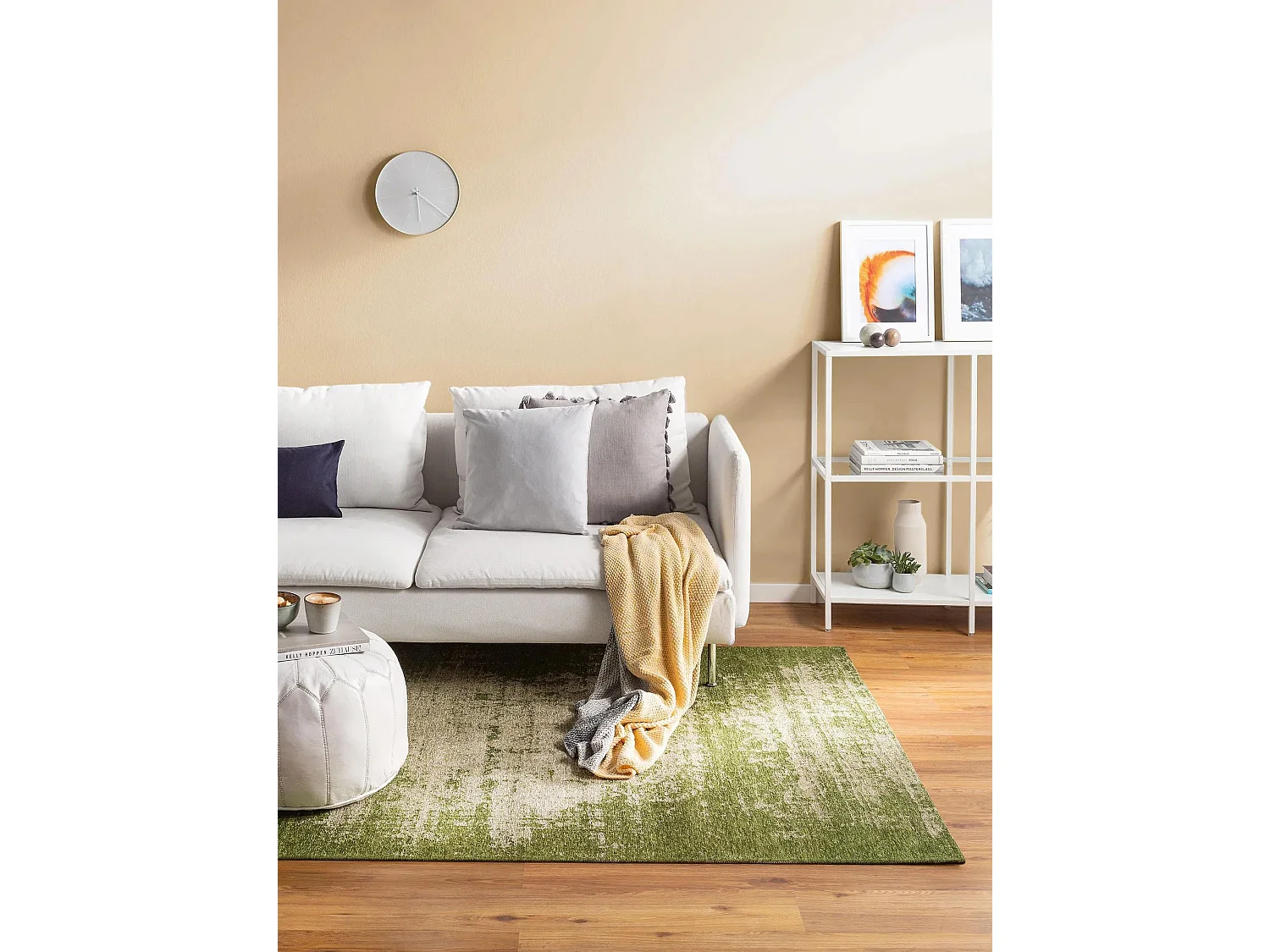 Tapis tissé à plat Tosca Vert 75x165 cm