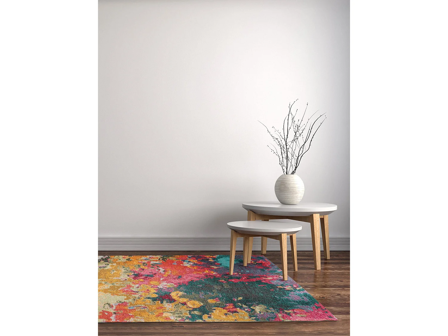 Tapis tissé à plat Stay Multicouleur 75x165 cm