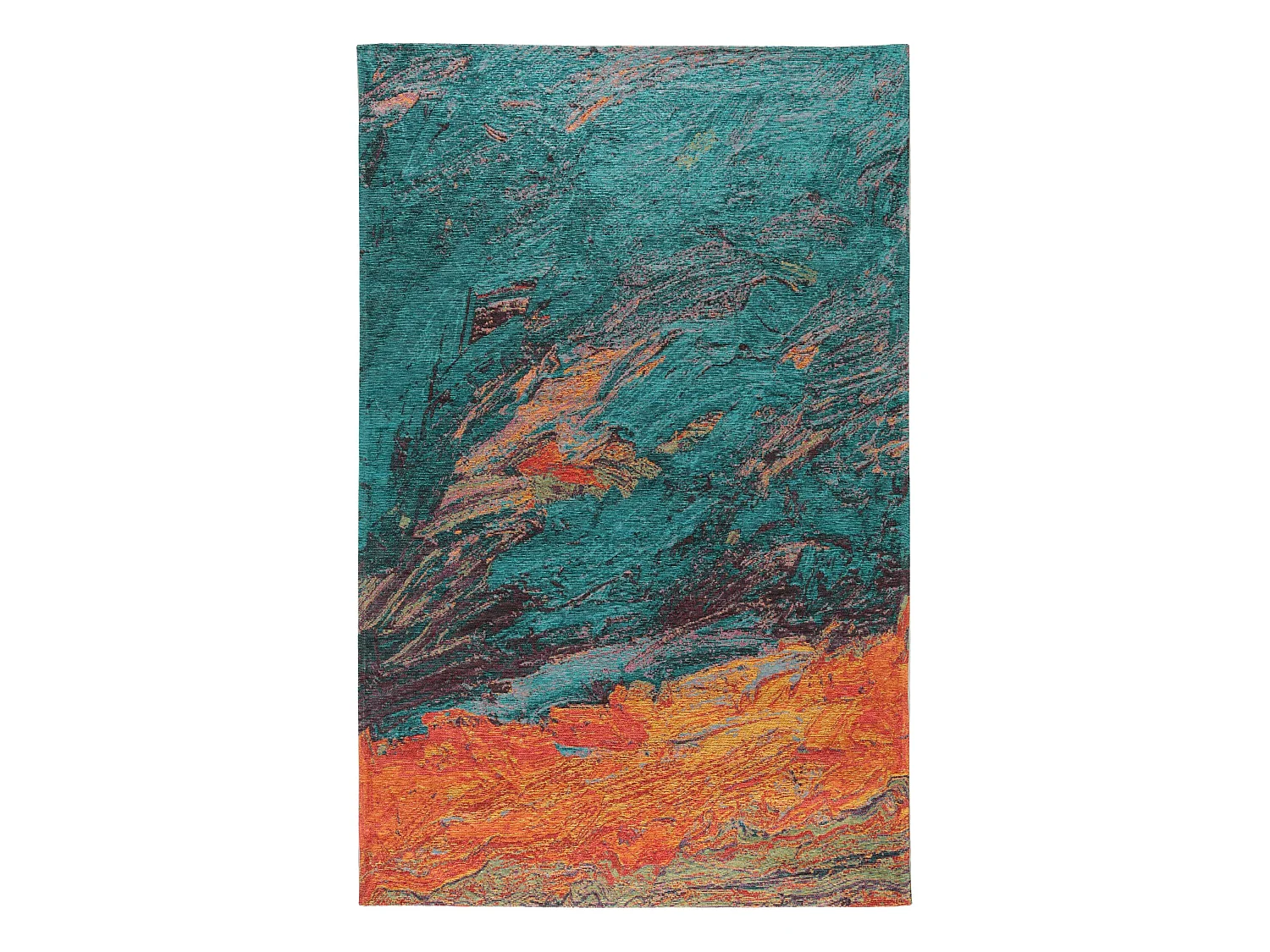 Tapis tissé à plat Stay Turquoise 75x165 cm