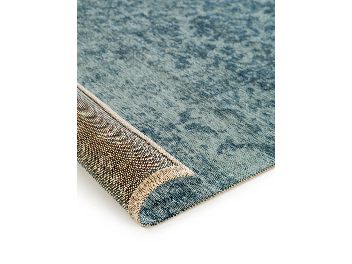 Tapis tissé à plat Tosca Bleu 75x165 cm