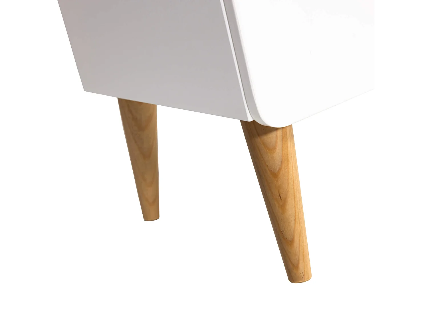 Commode SMOOTHCLOUD en bois naturel et blanc