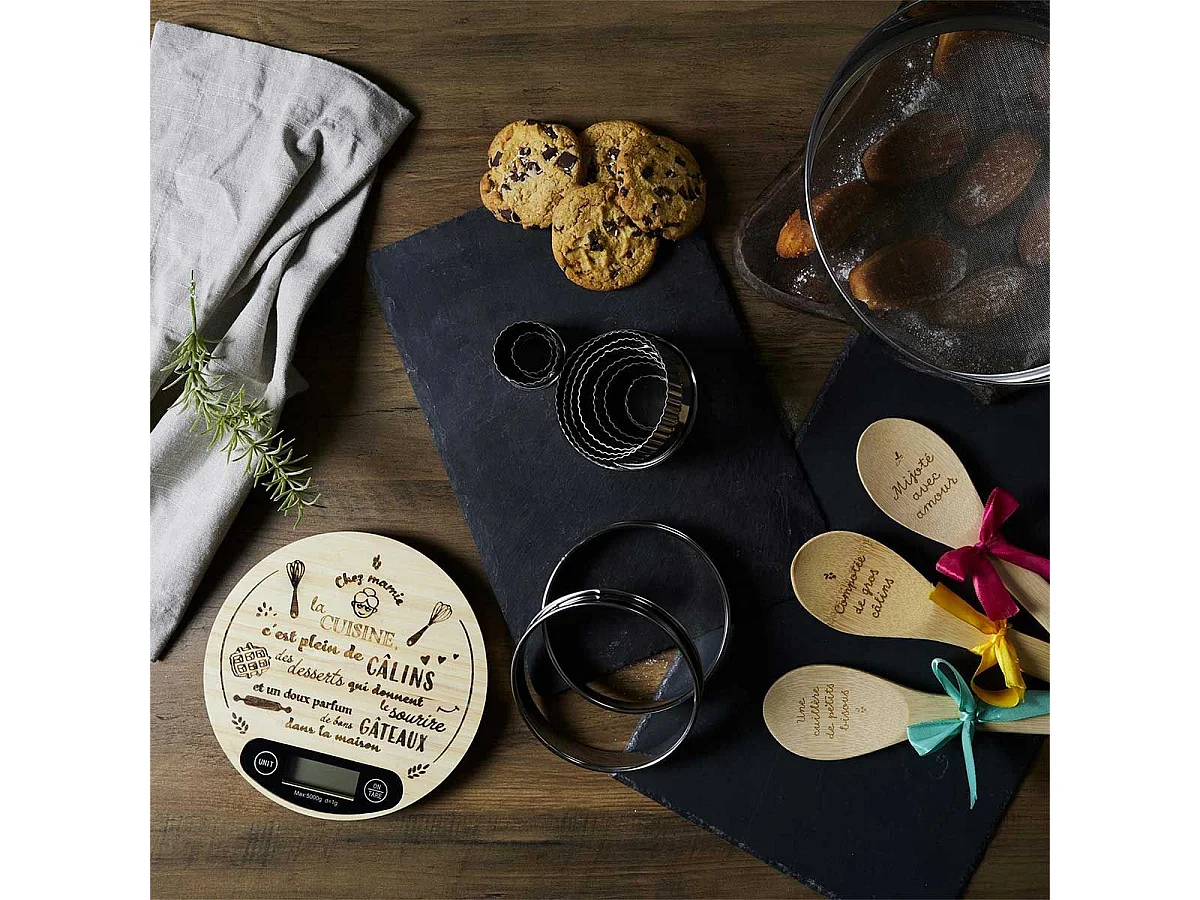 Lot de 2 Cercles à Tartelette "Mamie Lily" 12cm Argent