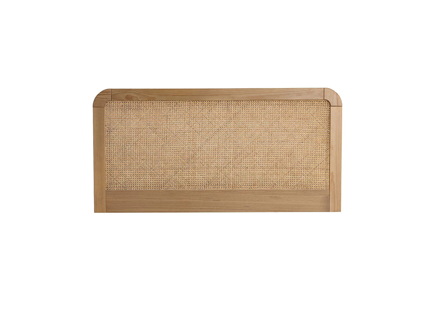 Tête de lit SMOOTHCLOUD 140 cm en cannage et bois naturel