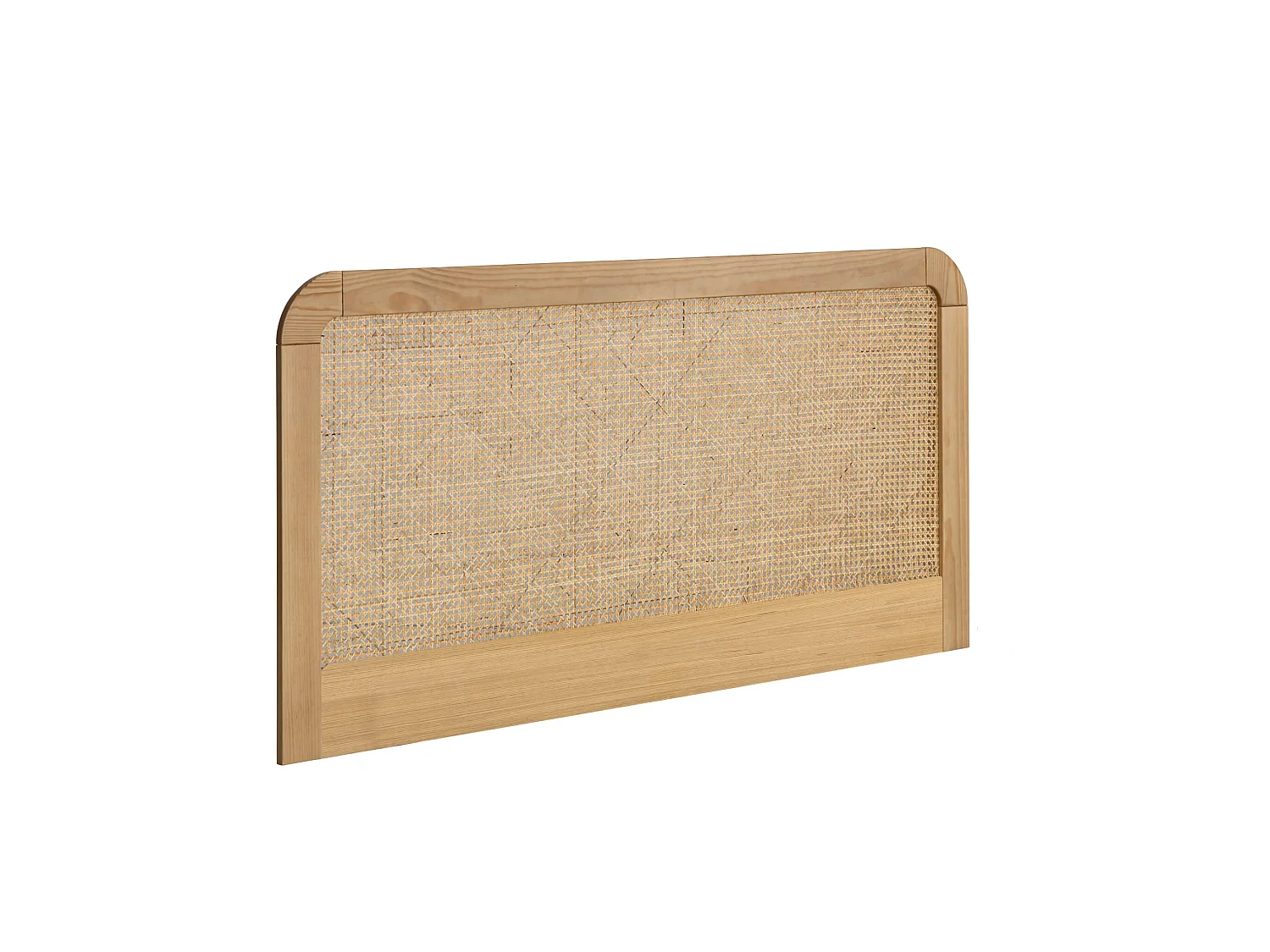 Tête de lit SMOOTHCLOUD 160 cm en cannage et bois naturel