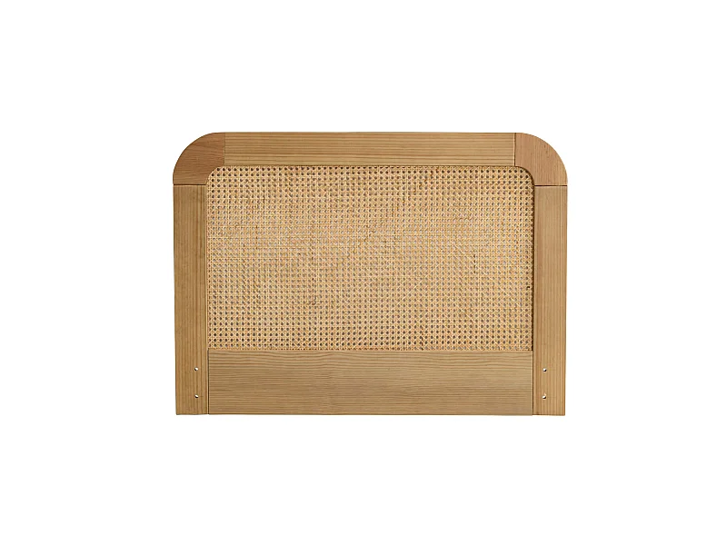 Tête de lit SMOOTHCLOUD 90 cm en cannage et bois naturel