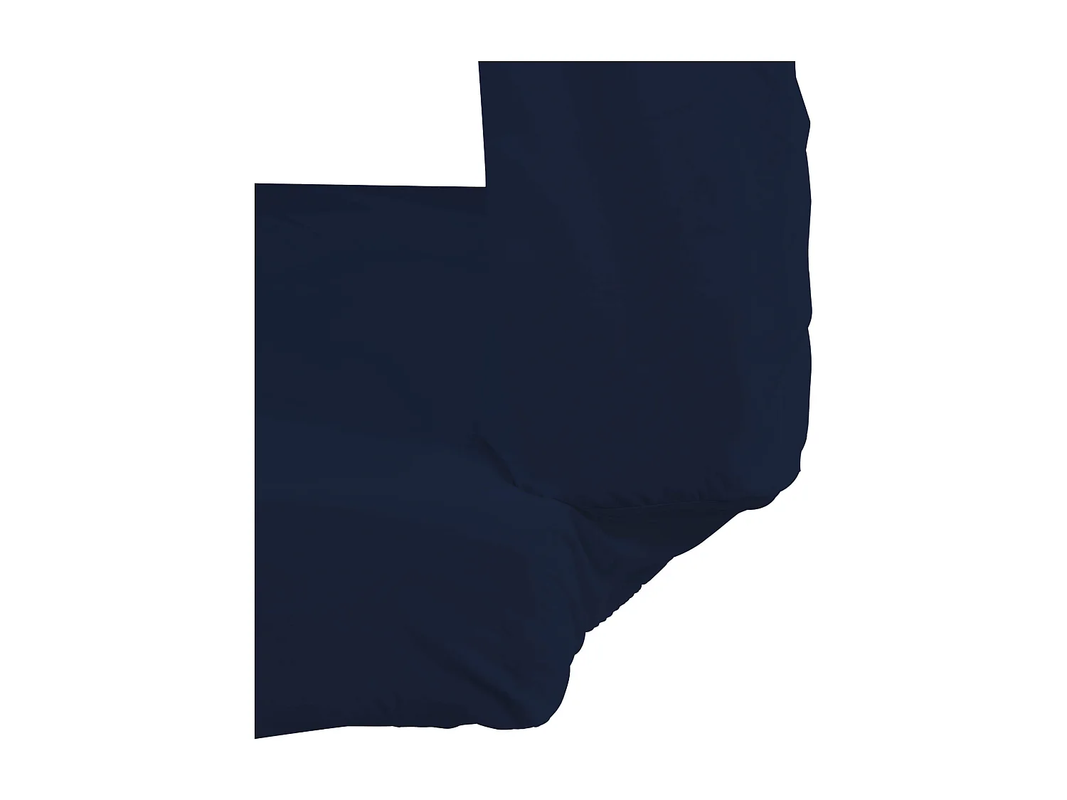 Drap housse bleu marine pour matelas clic-clac bonnet 20 cm 130x190