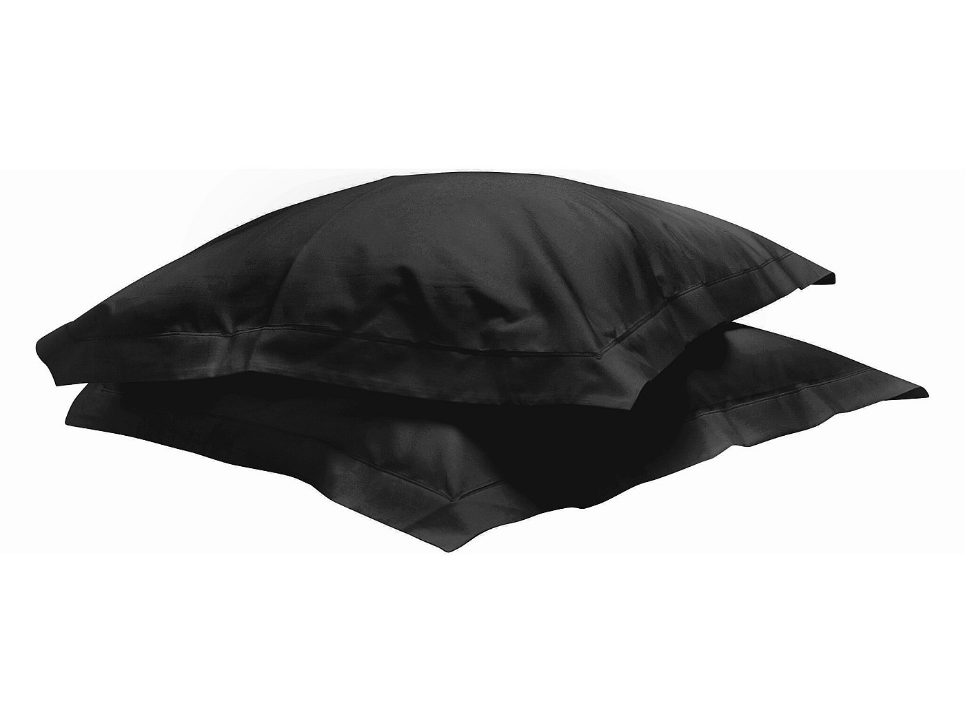 Lot De 2 Taies D'oreiller 100% Coton Fuschia BAIKAL 50x70 Cm