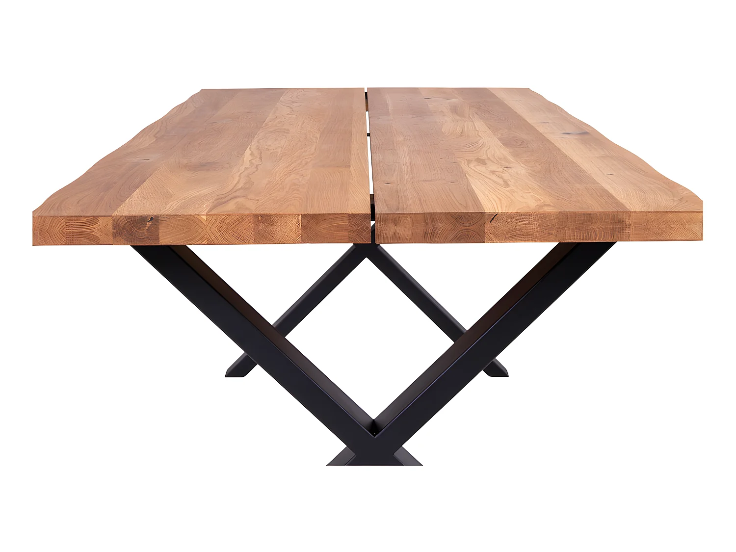 Tony Essgruppe , 1 Esstisch und 6 Stühlen, dunkel grau und Eiche.