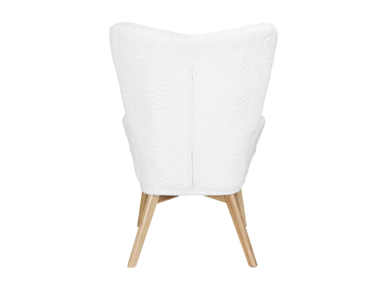 Fauteuil Helsinki Patchwork Blanc Beige, Marron