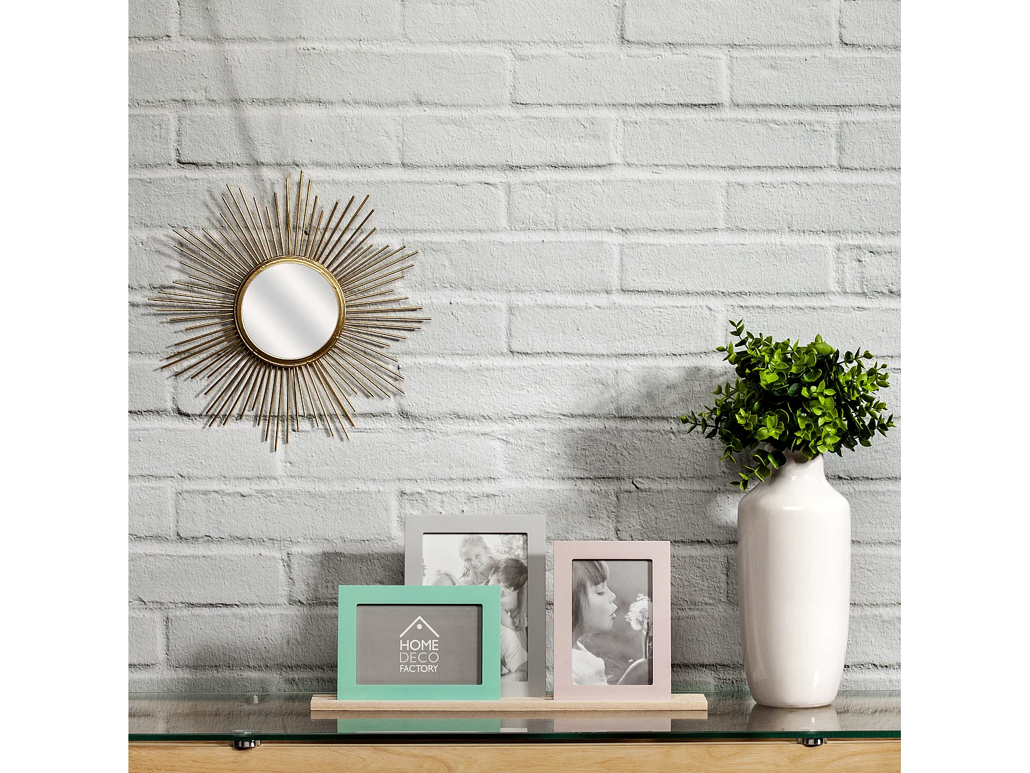 Miroir Soleil Petit Format 19.5cm Or