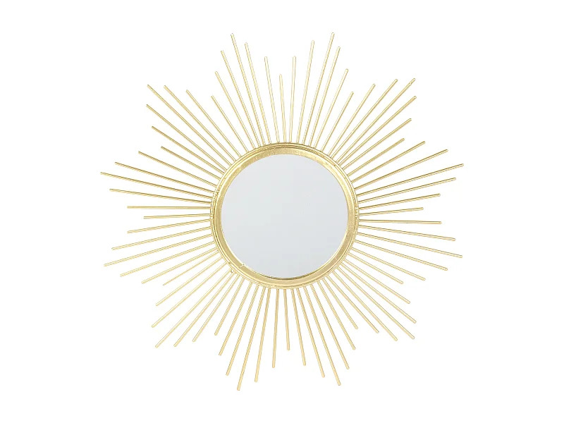 Miroir Soleil Petit Format 19.5cm Or