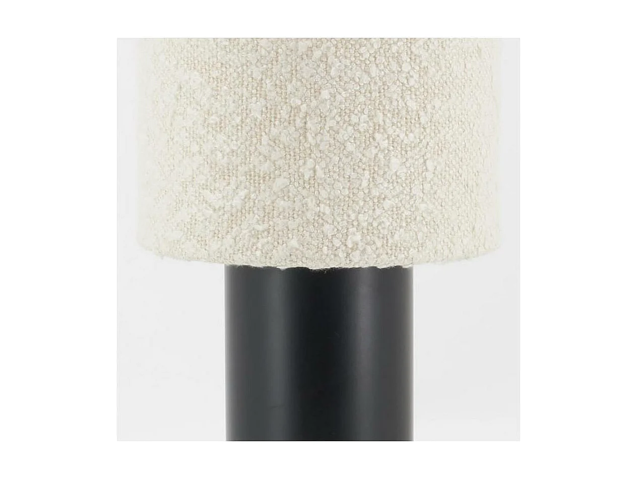 Lampe en métal et coton bouclette