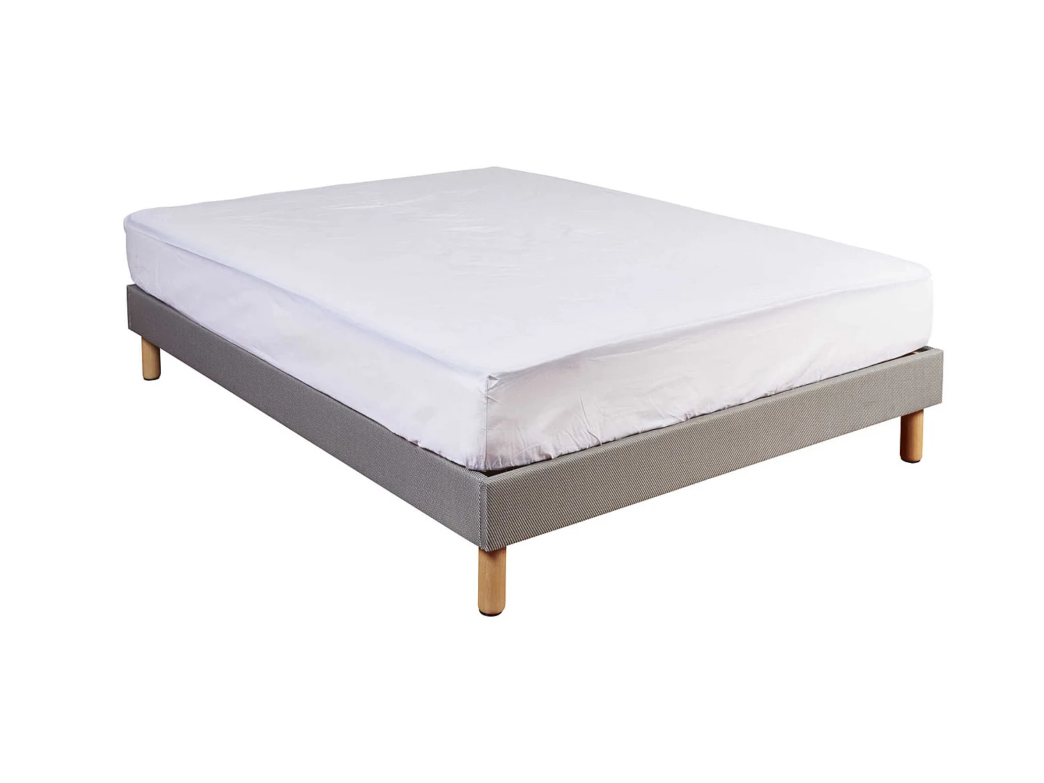 Drap Housse 100% coton Blanc - Bonnet 27 cm 120x190