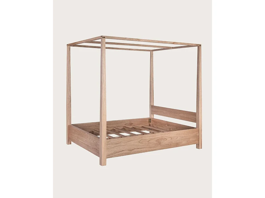 Java - Lit baldaquin en bois massif