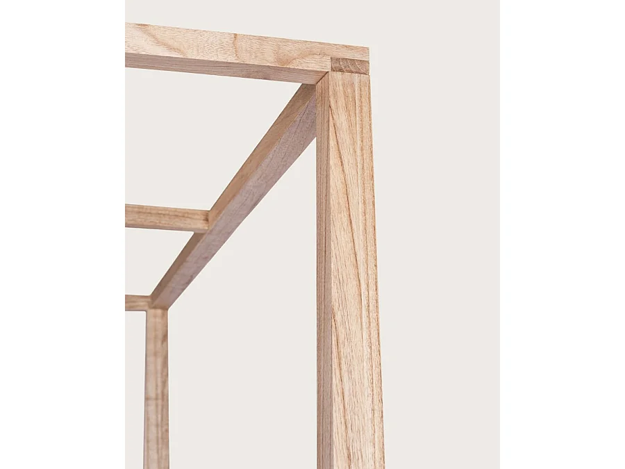 Java - Lit baldaquin en bois massif