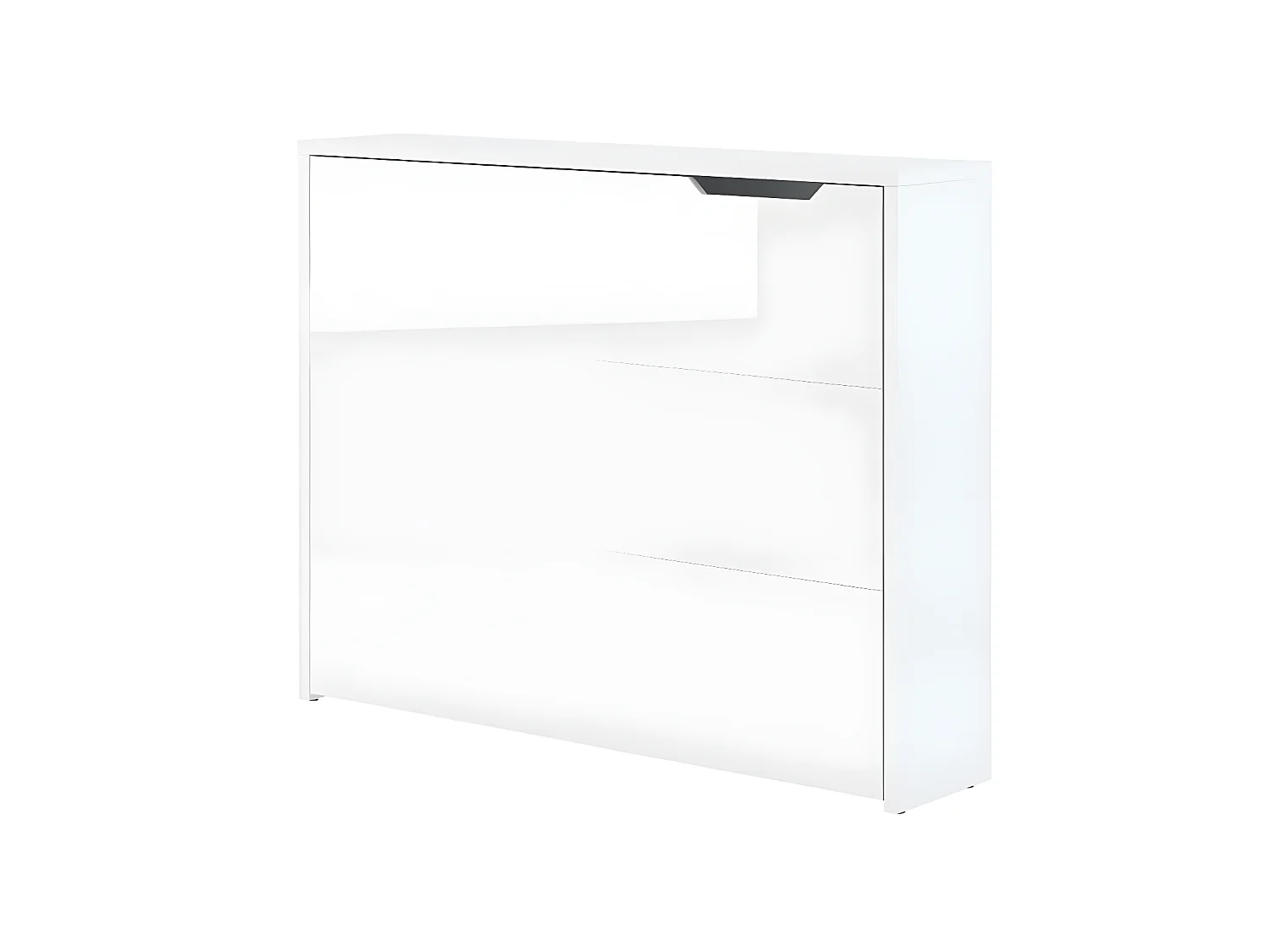 Lenart Bureau extensible avec rangement WORK CONCEPT CW01 L Gauche 115 cm blanc brillant
