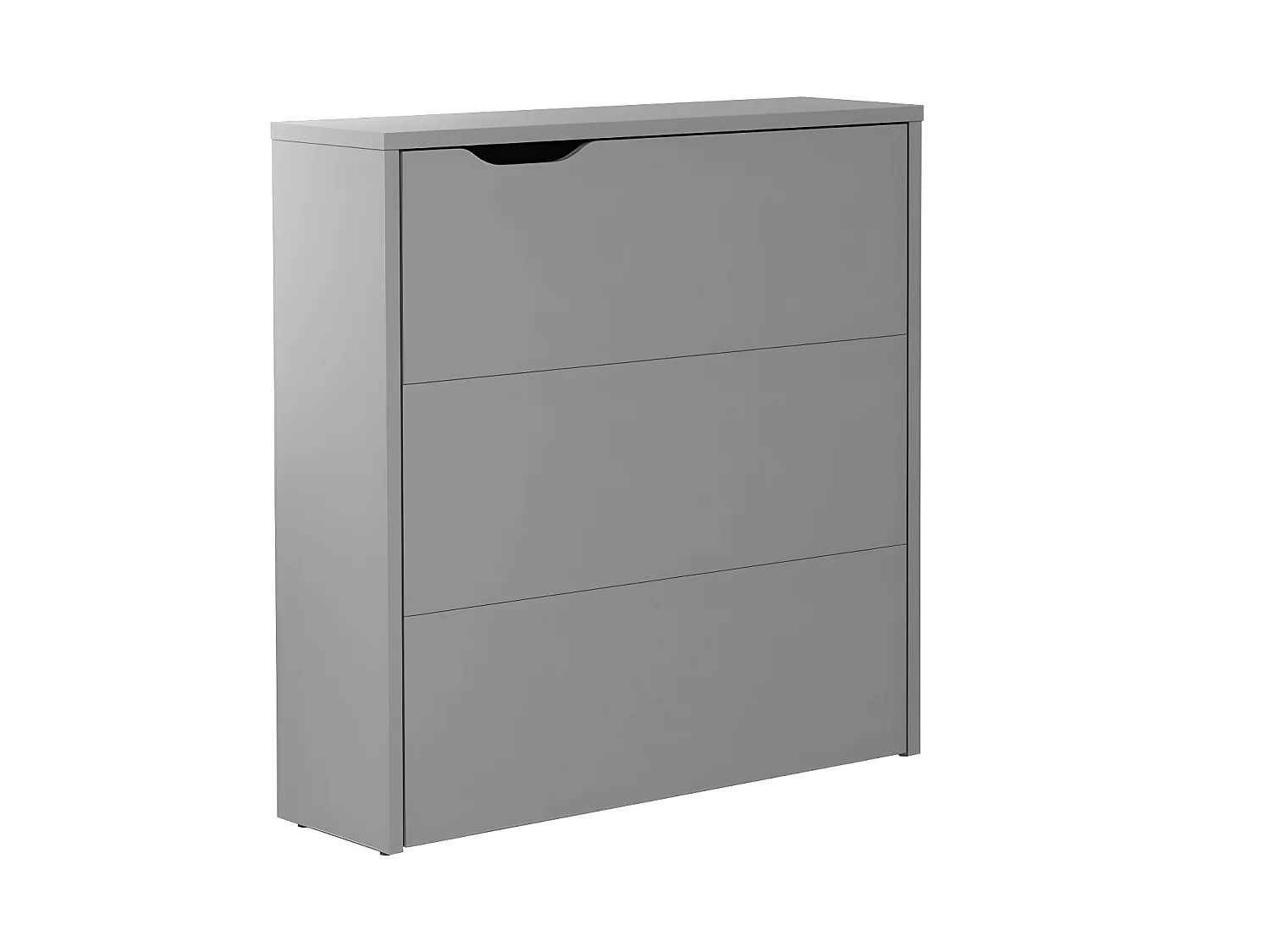 Lenart Ausziehbarer Schreibtisch mit Stauraum WORK CONCEPT SLIM CW02 P Rechts 90 cm Grau