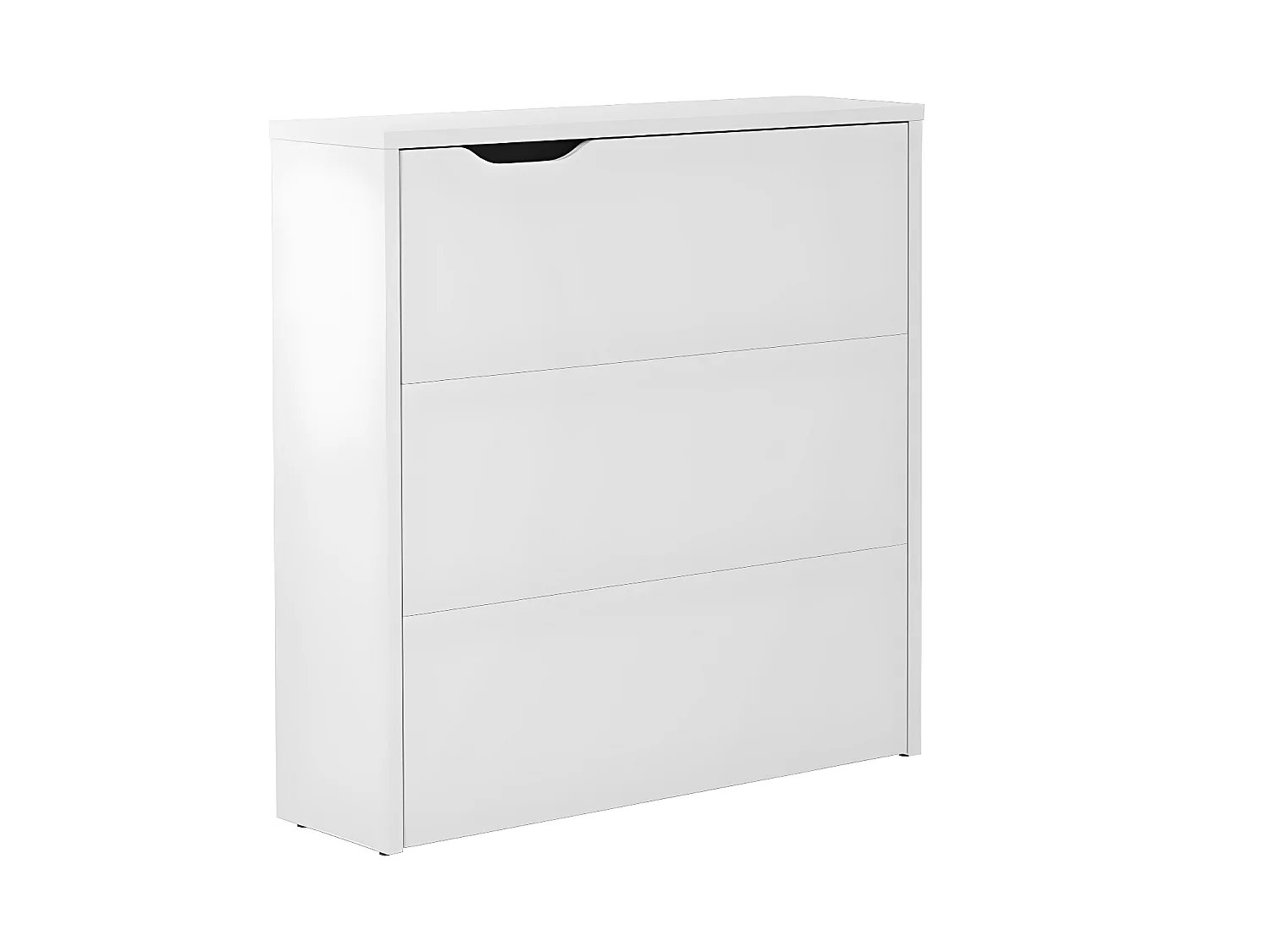 Lenart Uitschuifbaar bureau met opbergruimte WORK CONCEPT SLIM CW02 P Rechts 90 cm wit mat