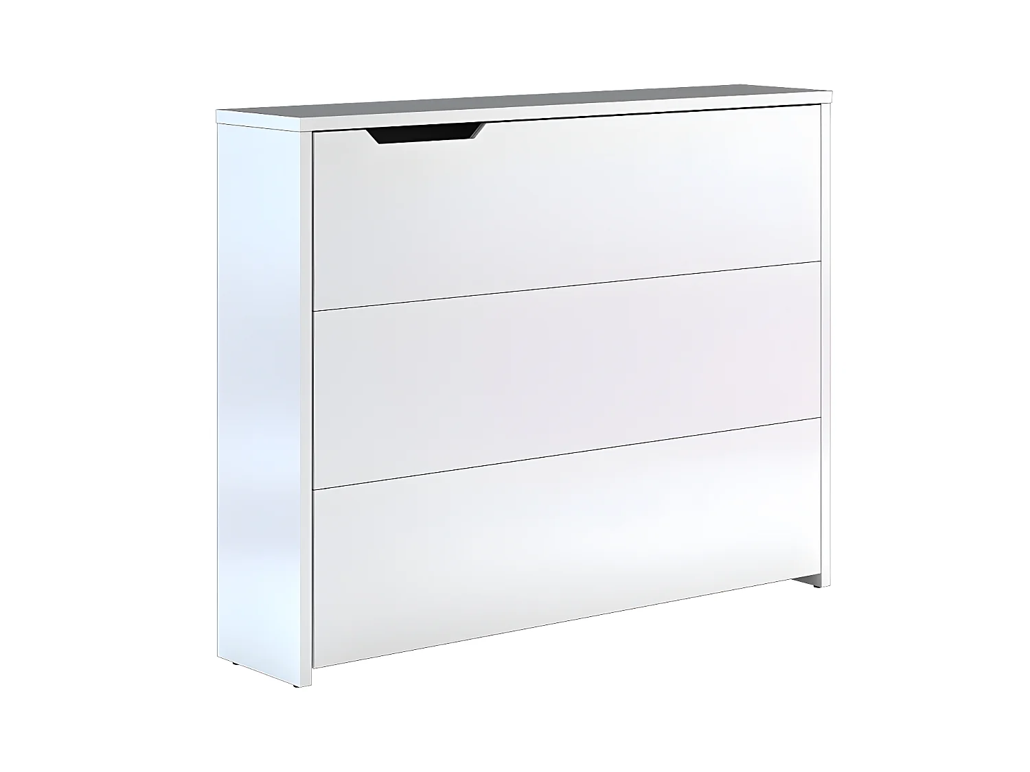 Lenart Scrivania estensibile con ripostiglio WORK CONCEPT CW01 P Destro 115 cm bianco opaco