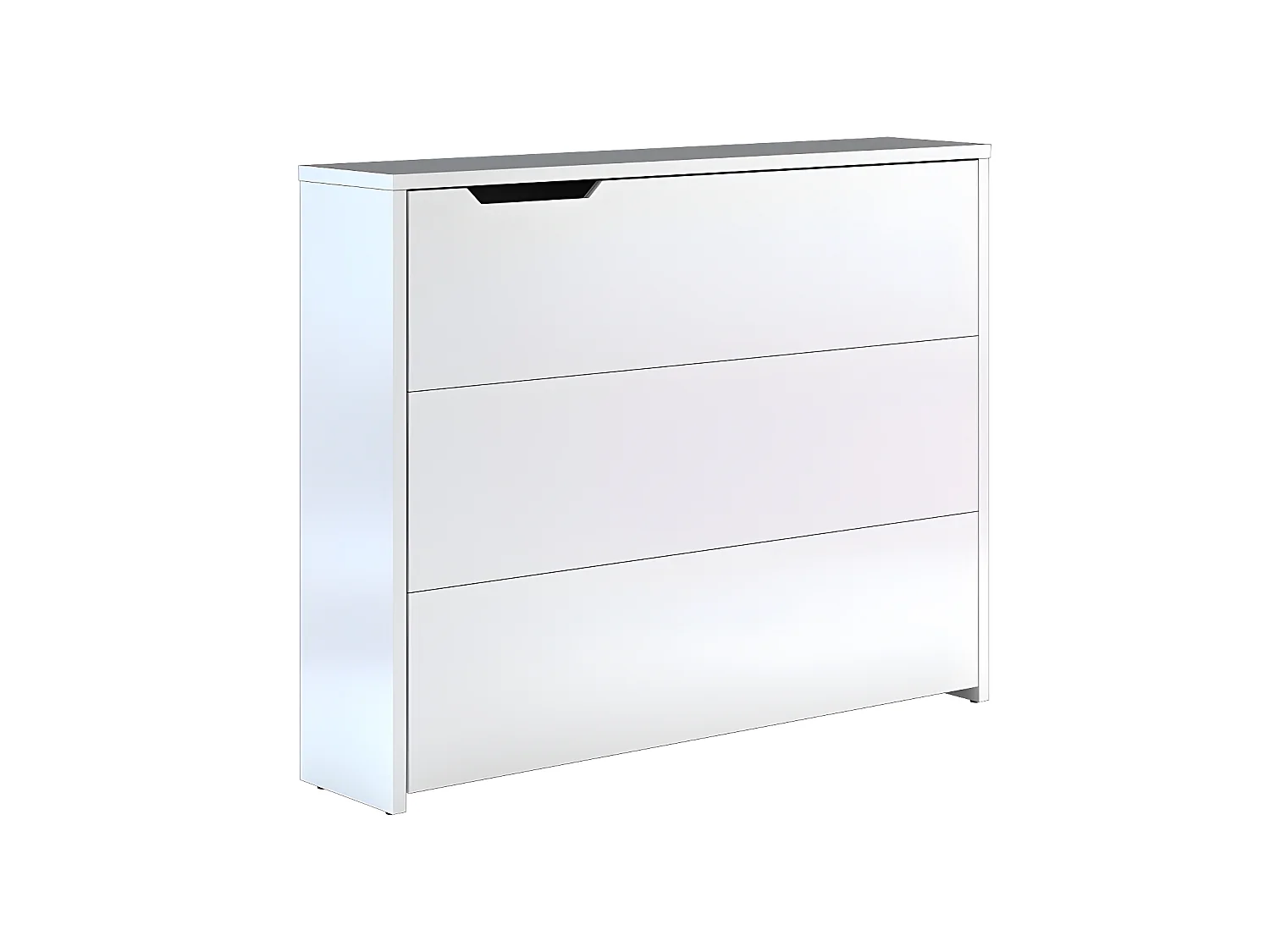 Lenart Uitschuifbaar bureau met opbergruimte WORK CONCEPT CW01 P Rechts 115 cm wit mat