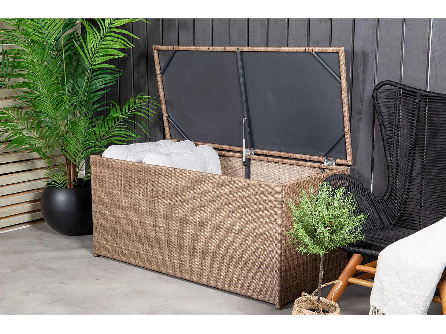 Coffre de Jardin "London" 130cm Naturel