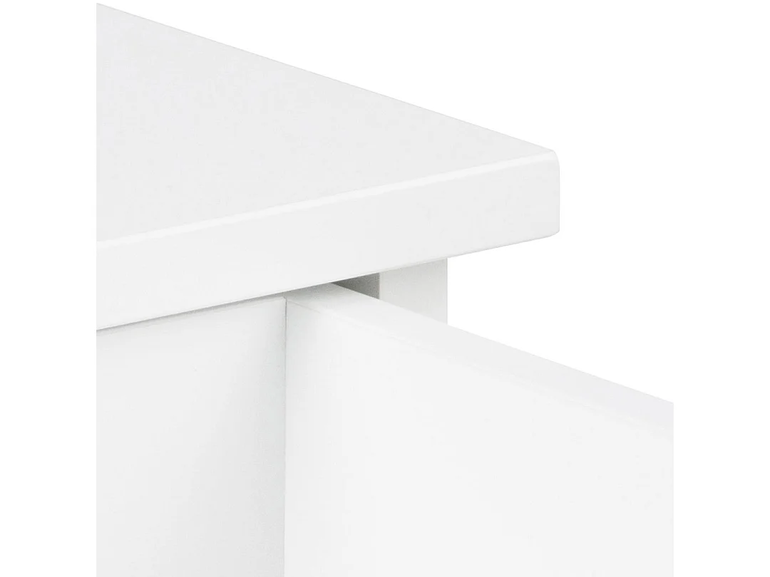 Avignon table de nuit 1 tiroir blanche.