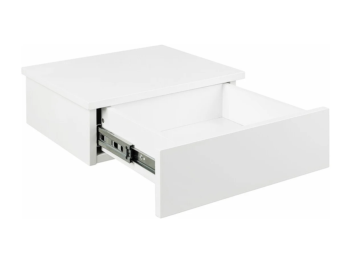 Avignon table de nuit 1 tiroir blanche.